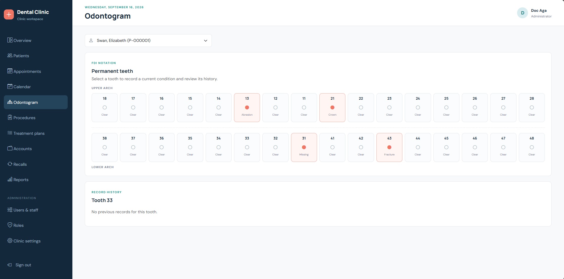 Dental Clinic Management Lite Screenshot